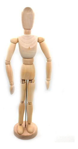 ERIKANA Wooden Mannequin Female Figure 30cm Articulated 5