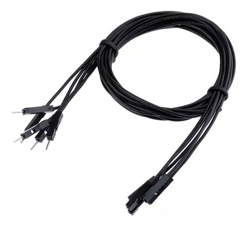 Adichip.net Cable Macho Hembra Dupont Para Protoboard 20cm Negro X10 Uni 1