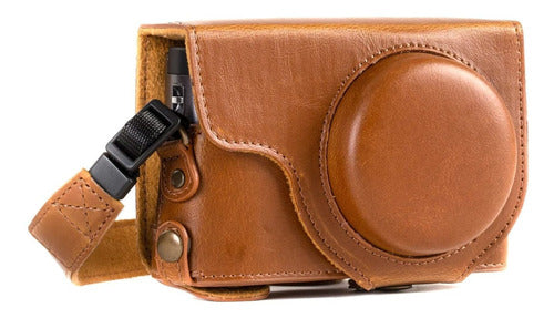 Funda Para Panasonic Lumix Dc-zs80 Y Mas Megagear Marron 0