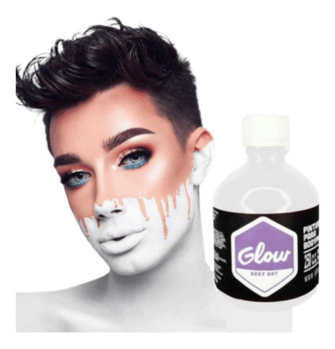 Glow Maquillaje Glow Blanco Colores Artistico 250cc Teatral 0