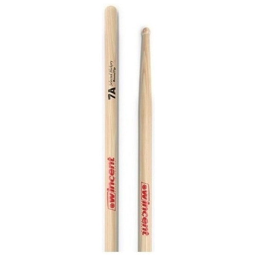 Wincent Hickory Drumsticks 7A Wooden Tip W7A 0