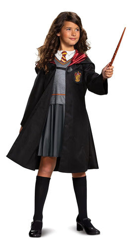 Disfraz Hermione Granger Niñas, Negro Y Rojo, Talla 10-12 Añ 2