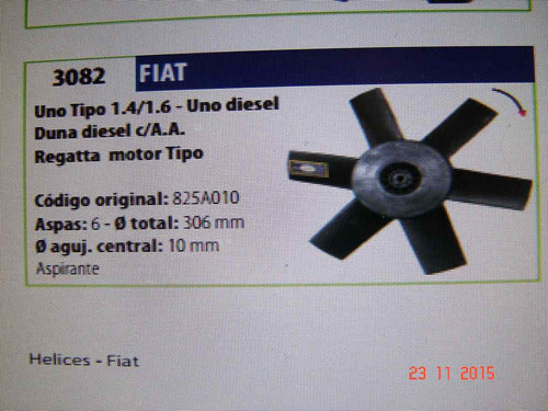 Omer Paleta Electroventilador Uno Duna Regatta Escort 3082 1