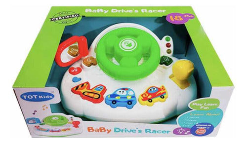 Tot Kids Volante Interactivo Luz Y Sonido Racer 0