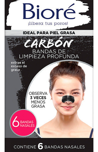 Bioré Deep Cleaning Nose Strips with Charcoal 6u 3c 1