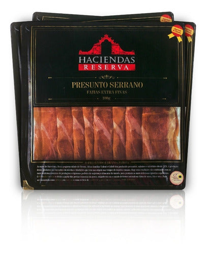 Presunto Serrano Fatiado Haciendas Und 100g 4