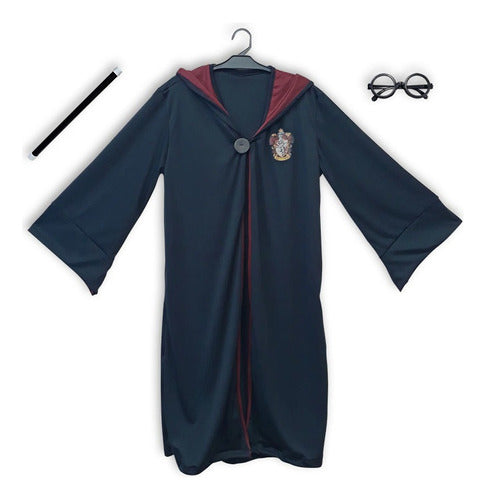 Vulcanita Harry Potter Costume with Wand and Glasses - Original Sizes 0