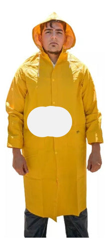 Waterproof Yellow PVC Rain Poncho by Pascale 0