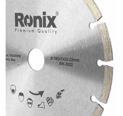 Ronix Diamond Segmented Cutting Blade 180mm for Marble & Granite 2