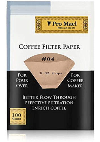 Pro Mael #4 Disposable Cone Coffee Filters 0