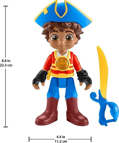 Fisher-Price Santiago De Los Mares Pirate Doll with Sound - Original 1