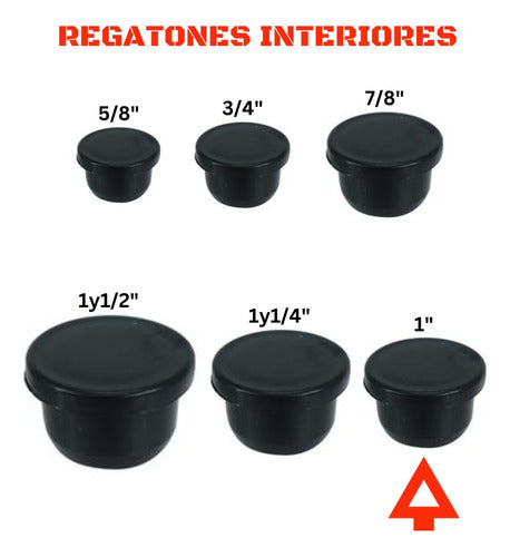 LOCKVAK Regaton Tapa P/caño Redondo Interior 1 - Pack 25 Unid 1