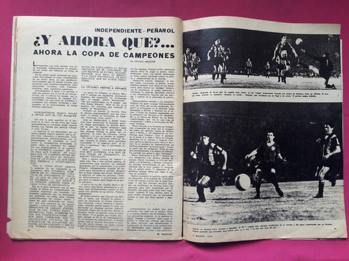 Revista El Gráfico N° 2317 Marzo 1964 Cai 3 Vs Peñarol 1 7