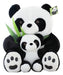 Oso Panda Bebé Y Mamá 2 Muñecos Peluches Hermosos! 0