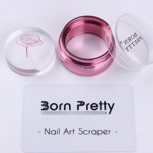 Born Pretty Clear Stamper + Scraper Nail Stamping Tool 0