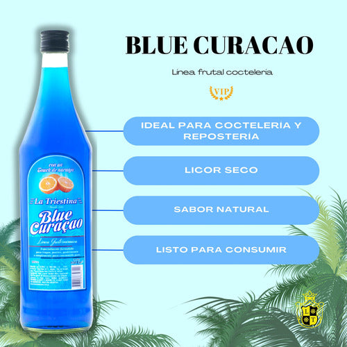 Blue Curacao 950ml Caja X12 La Triestina 1