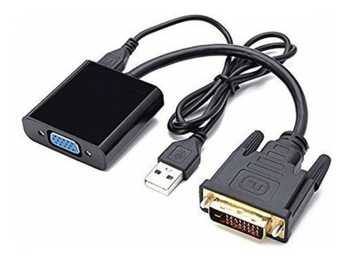 Active DVI-D 24+1 to VGA Converter Nisuta NSCODVVG4 with Audio Power Supply 2