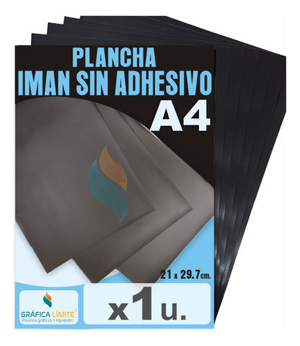 Imán Sin Autoadhesivo Plancha A4 X 1 Hoja 0.35mm Flexible 0