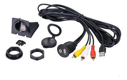 A4a Coche Tablero Montaje Usb/aux 3 Extensión Cable F Land R 1