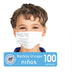 Kid's Disposable Tricapa Face Masks for Children X100 0