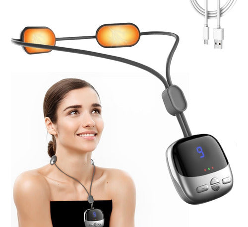 Conexionce Electric Micro Pulse Neck Massager EMS USB 0