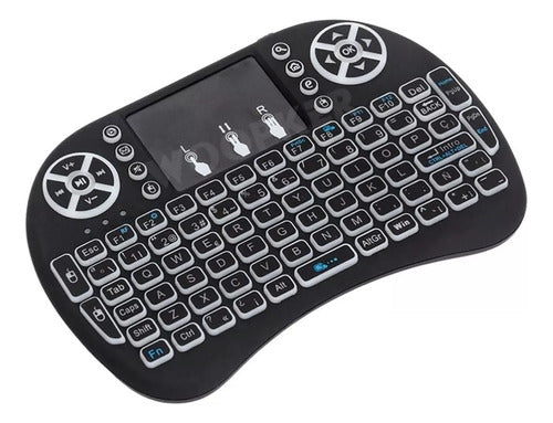 Mini Teclado Retroiluminado Inalámbrico Touchpad Android Pc° 1