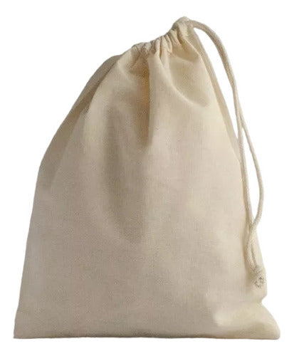 Canvas Tote Bag 20x25 Plain Cotton Drawstring Pack of 25 Units 0