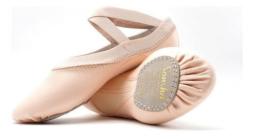 Sansha Hyper-Strech Lona Elasticated Ballet Half-Soles 1