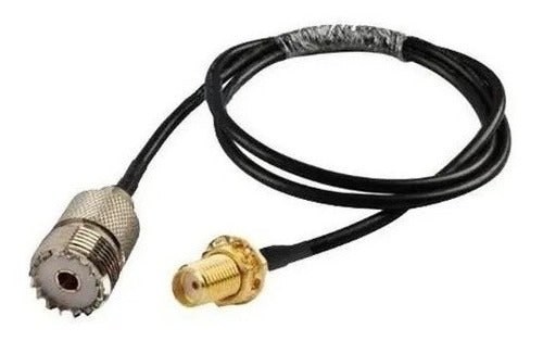 TCW Cable Adaptador 2 Mts Antena Baofeng Hembra Sma A Hembra Uhf 0