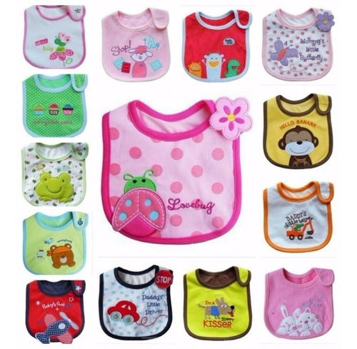 Carter's Animal Shapes Heart Bibs for Baby Boy and Girl Pack of 2 16