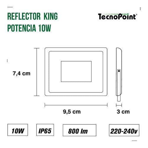 King LED Reflector 10W Warm Light 220V IP65 Outdoor 2