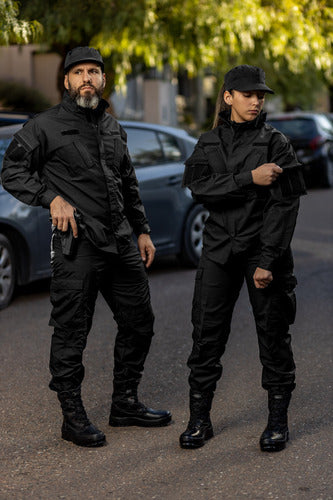 Premium Black Tactical Police Rip Stop Jacket by Rerda 1