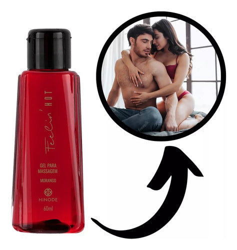 Hinode Gel Intimo Feelin Hot Frutilla 80ml 2