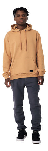 Men's Urban Rustic Hooded Cotton Kangaroo Sweatshirt by Dromo 0