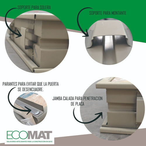 Ecomat Door Toilet 10-95 MDF for Bathroom Right 3