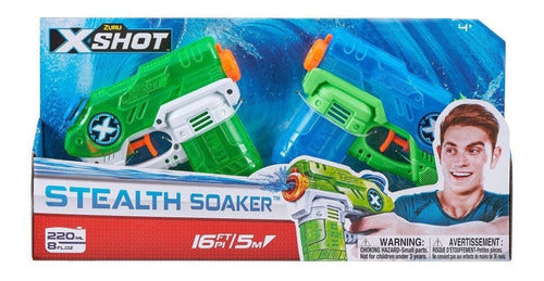 X-Shot Stealth Soaker Water Gun 5 Mts X 2 Units ELG 01227 0