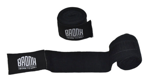 Bronx Imported Boxing Hand Wraps Black 0