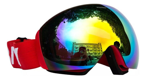 Possbay Ski/Snowboard Goggles with Case - UV Protection, Anti-Fog, Adjustable Strap 9