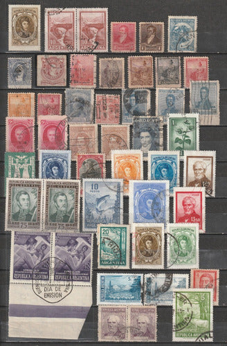 TANO Filatelia y Numismática Lot 3351 Argentina +100 Stamps For Classification In B. Condition 0