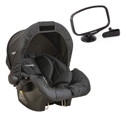 Kit Bebê Conforto Cozycot Click Com Espelho 2 Em 1 Preto 0