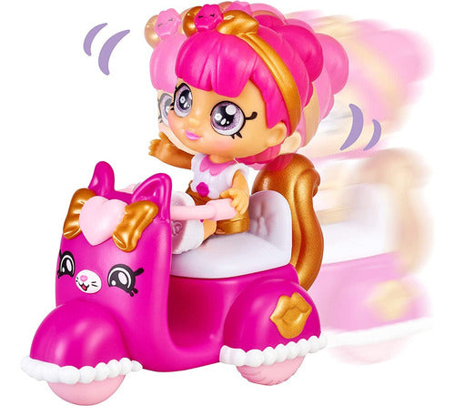 Kindi Kids Minis Doll with Vehicle Lippy Lulu 4