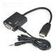 Adaptador Conversor Convertidor Hdmi A Vga Con Audio - Escar 1