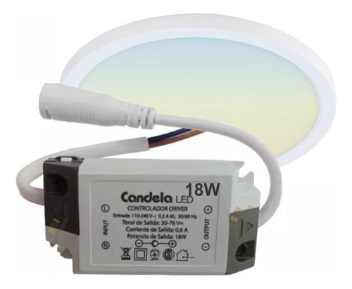 Candela Driver Controlador Panel Led 18w Plafon Transformador 0