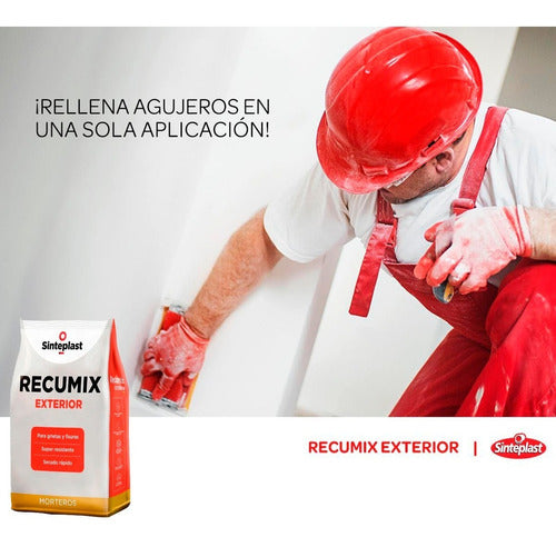 Recumix Exterior 5 Kg Sinteplast Reparacion De Pared 1