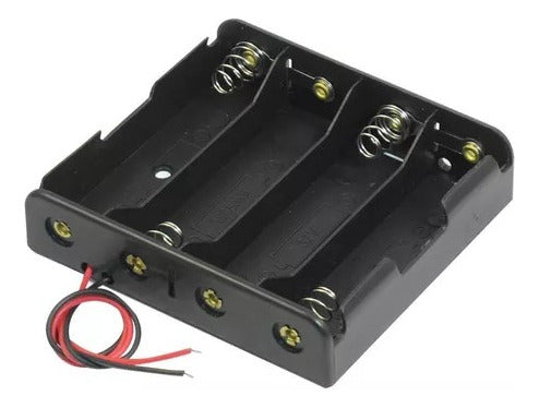 Generic 18650 Battery Holder 4 Slots Connected in Series 0