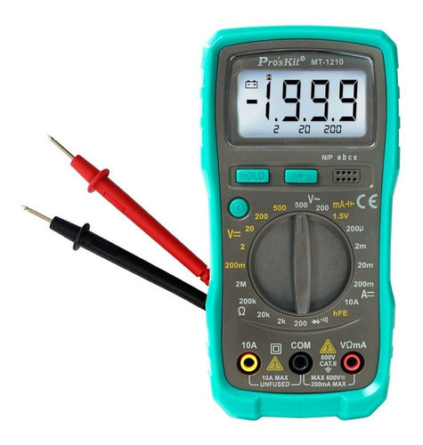 Pro'skit Digital Professional Multimeter 1210 + Light + Probes 0