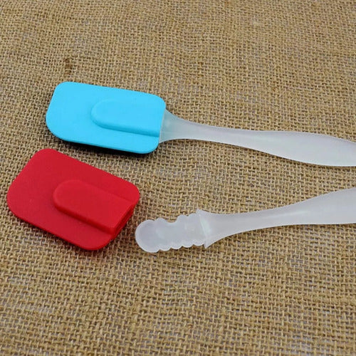 Kit of 1 Silicone Spatula + 4 Cleaning Sponges for Kitchen 4