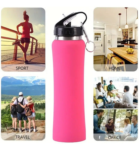 750ml Sport Thermal Sports Bottle Cold Hot Stainless Steel 8
