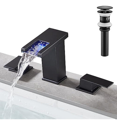 Skybathjoy Bathroom Sink Faucet with LED Light 0