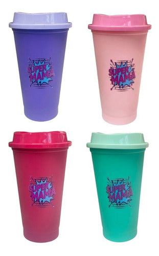 Reusable Mother's Day Gift Souvenir Designs Pastel Colors Starbucks Style Cup 6